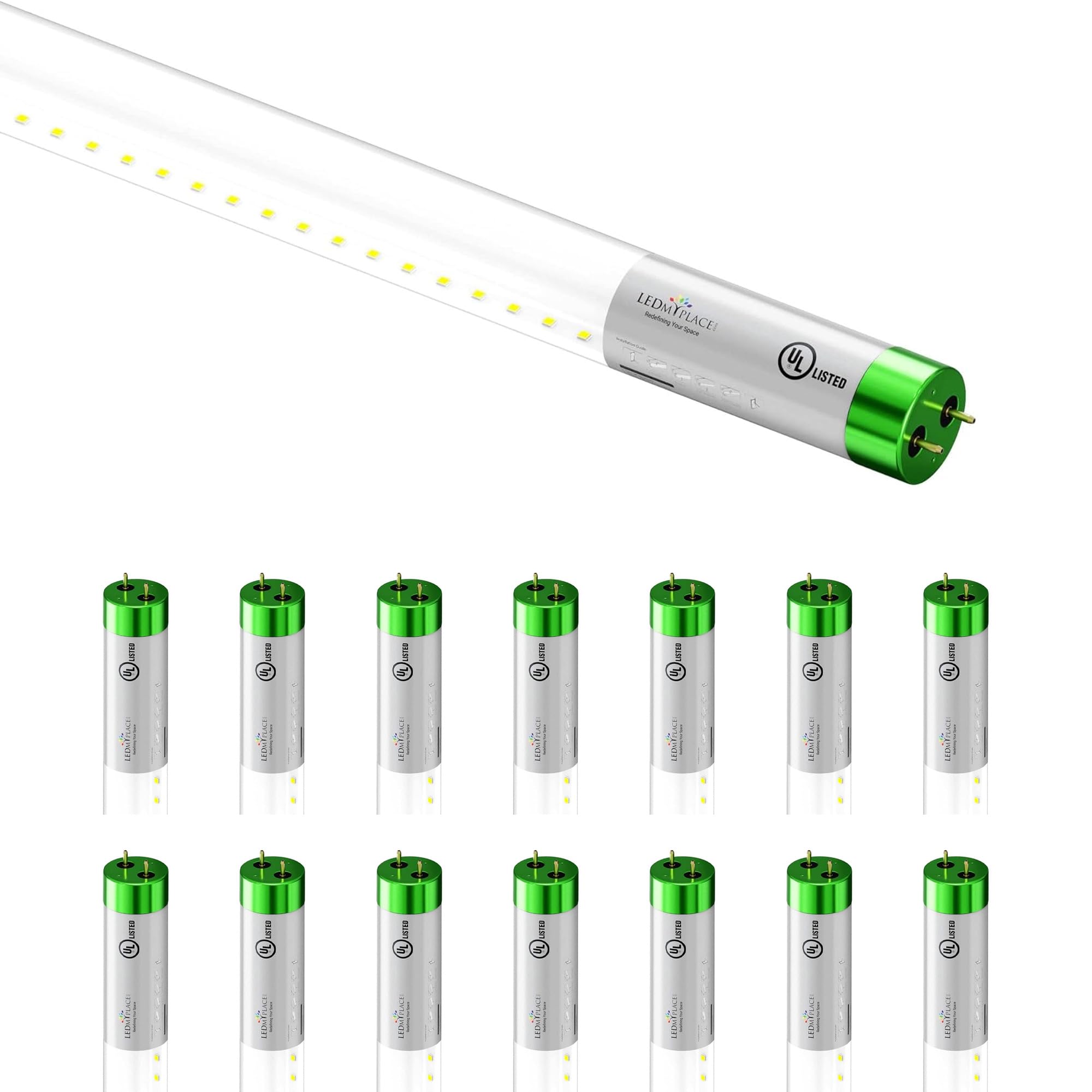 LEDMyplace 18W 4ft LED Glass Tube Light Bulb, 4000K Cool White